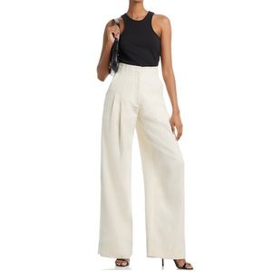 A.L.C. Bennett Pleated Wide Leg Pants in Ecru, Size 0 New w/Tag $495 (SOLD OUT)